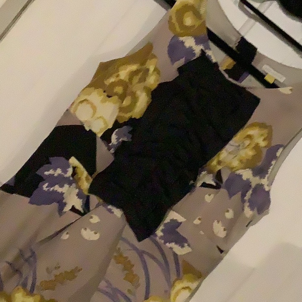 Anthropologie Leifsdottir Silk Dress Floral Purple - Picture 10 of 10